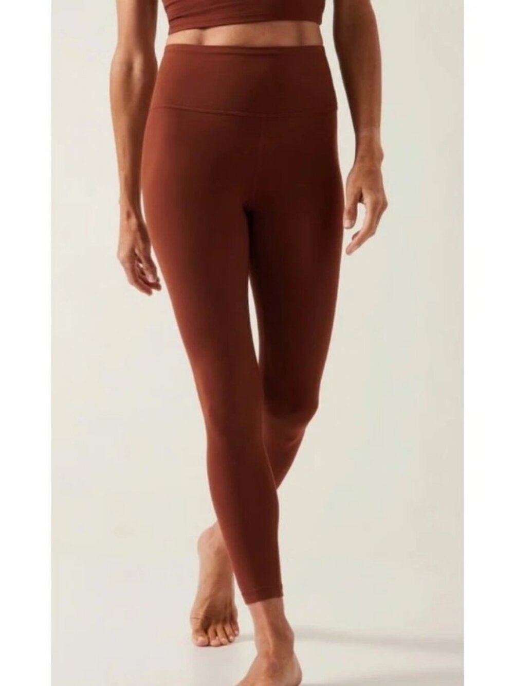 Athleta Ultra High Rise Elation Rust 7/8 Tight Size Small